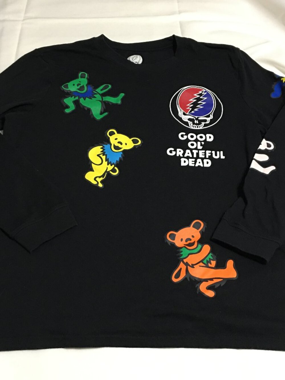 Grateful Dead Good Ol' Mens XL Long Sleeve T-Shirt Black Rock